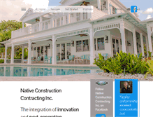 Tablet Screenshot of nativeconstruction.com
